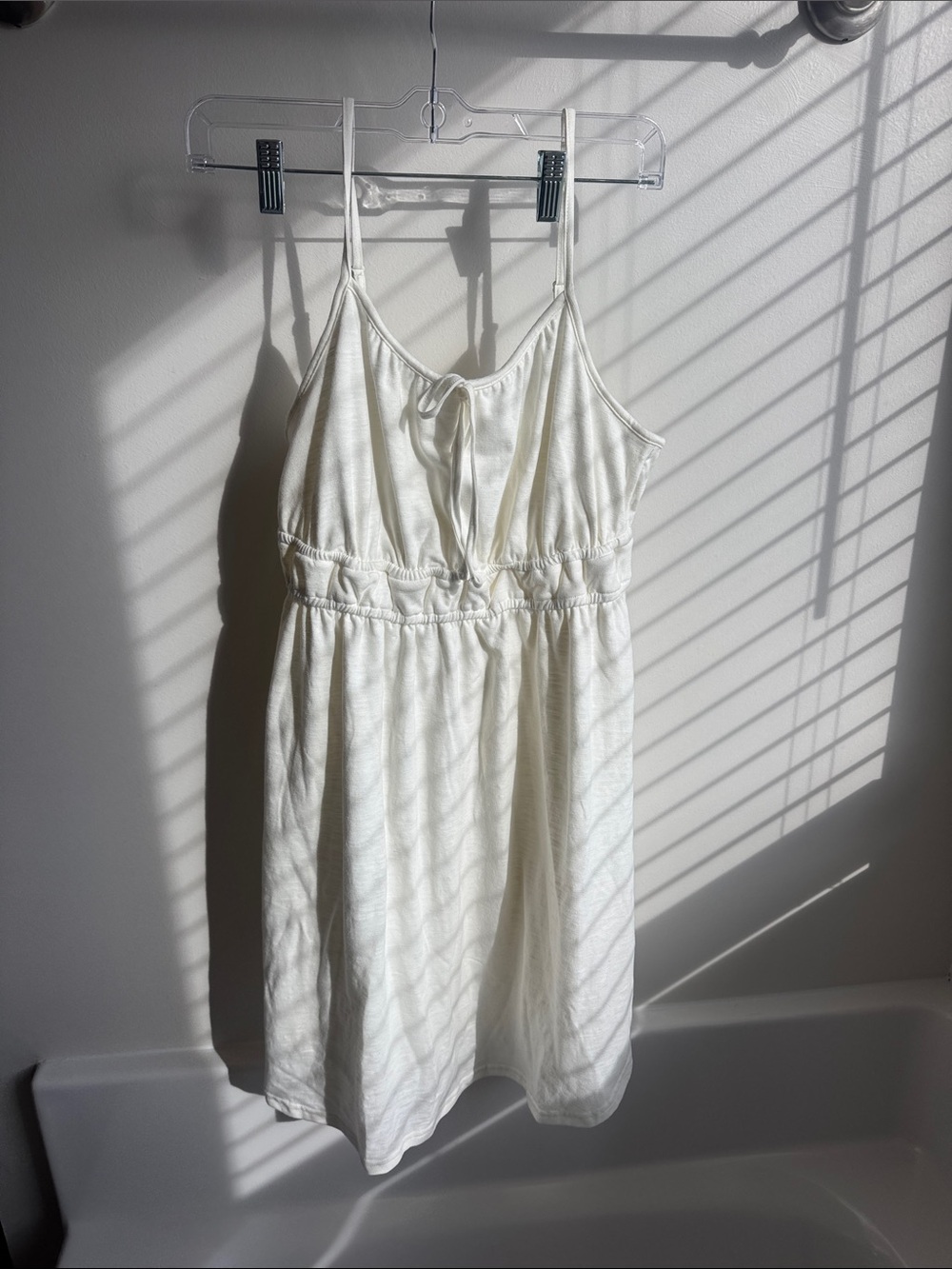 SO Cream Tie-Front Dress